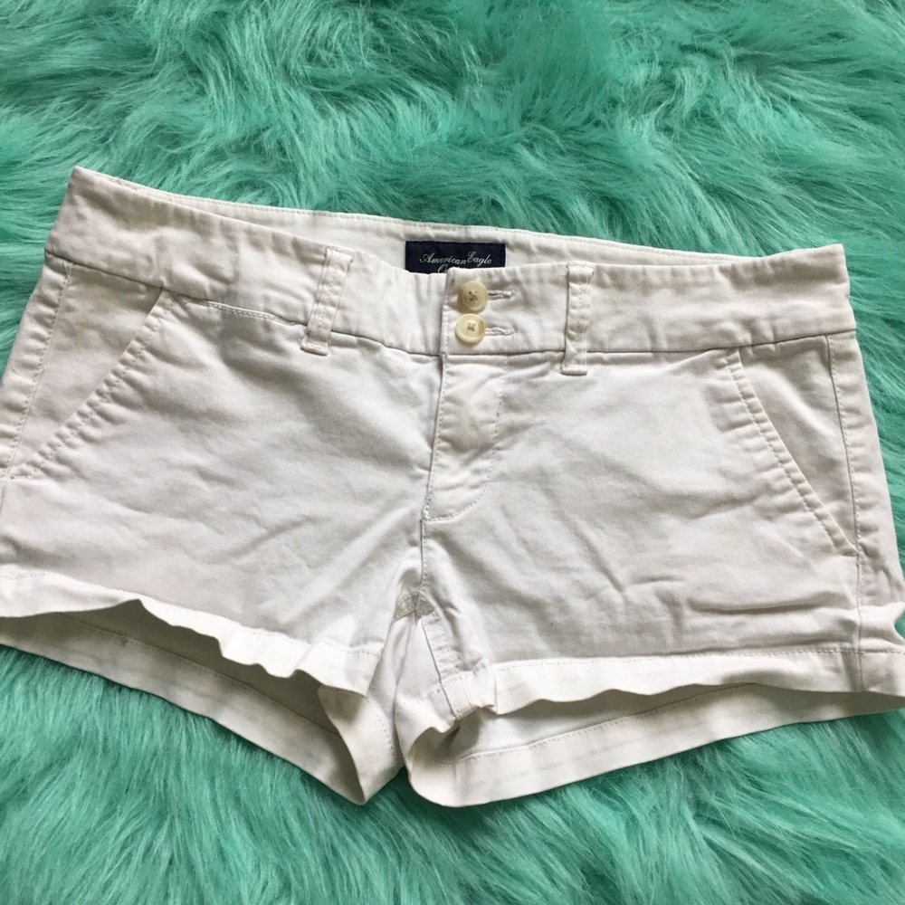 White AE shorts.